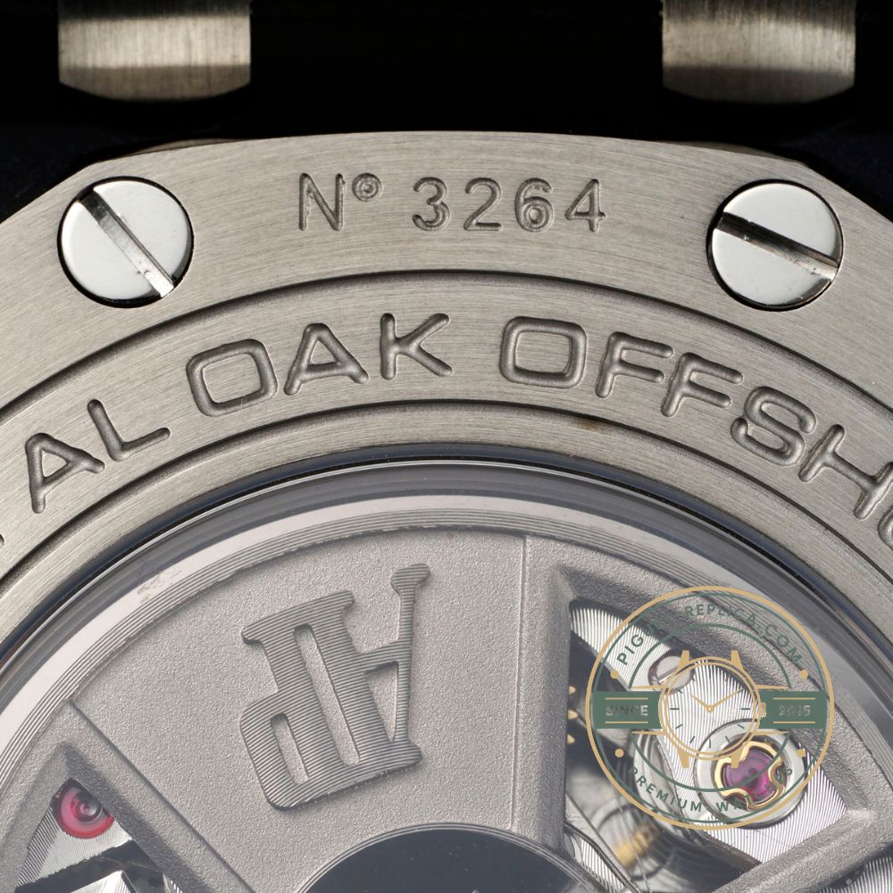Super clone AP Royal Oak Offshore 26405CE with a 44mm ceramic case and automatic chronograph