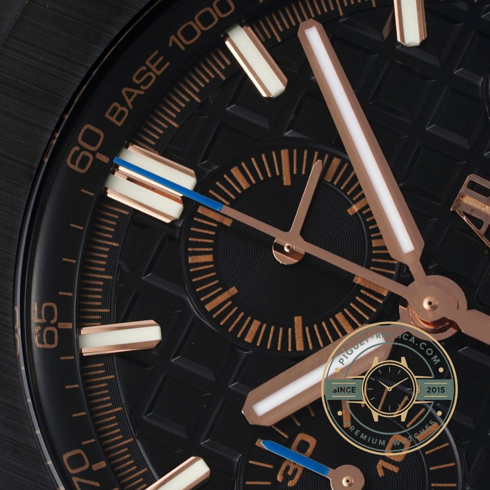 Replica Audemars Piguet Royal Oak Offshore 26405CE with a 44mm all-black ceramic construction