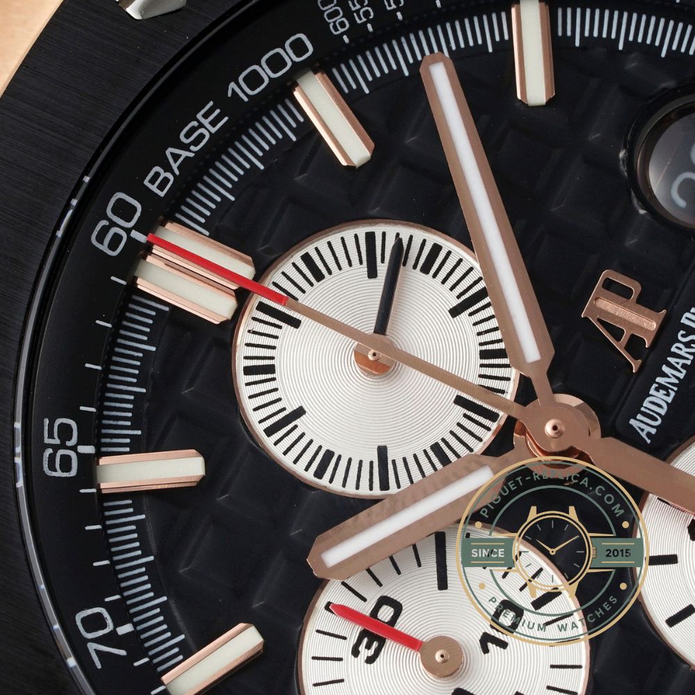 Super clone AP Royal Oak Offshore style watch with a 44mm case, grey dial and rubber strap