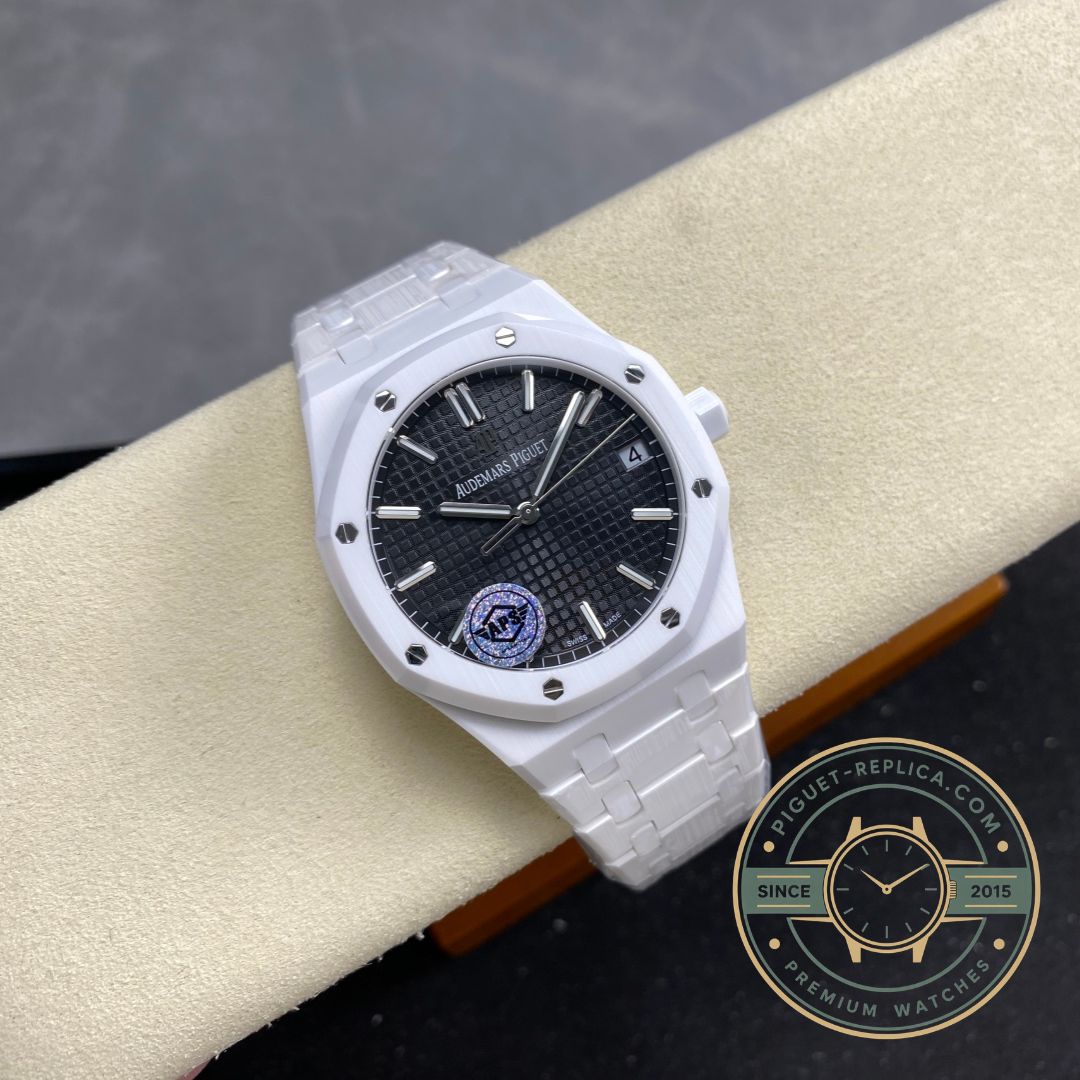 Audemars Piguet Royal Oak 15500 black ceramic replica with octagonal bezel