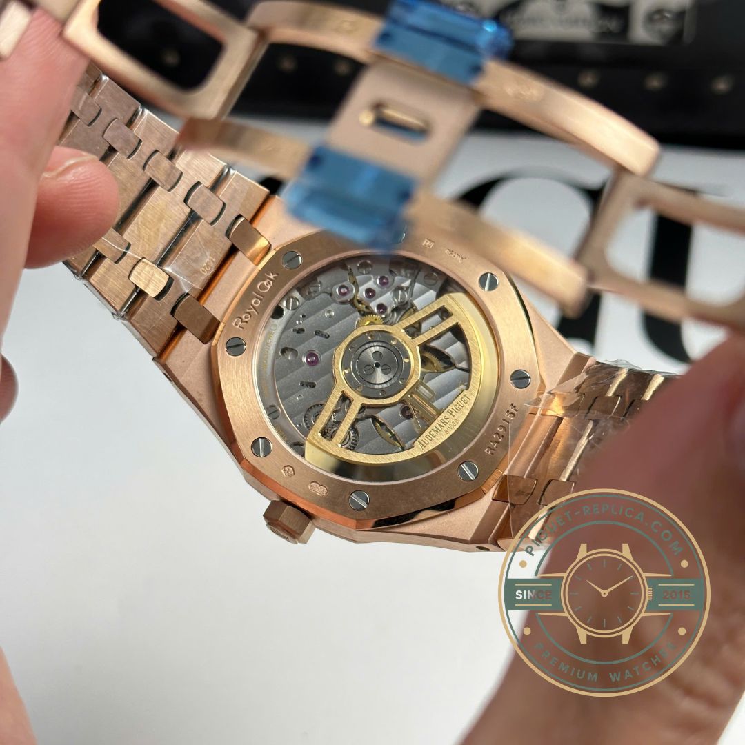Audemars Piguet Royal Oak 15500OR 41mm replica with integrated rose gold bracelet
