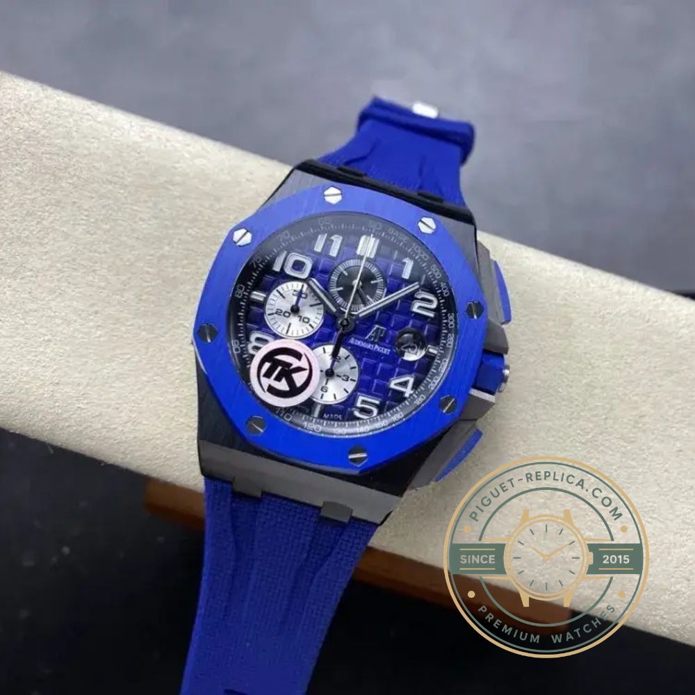 Audemars Piguet Royal Oak Offshore 26400SO blue dial replica watch with Swiss super clone quality