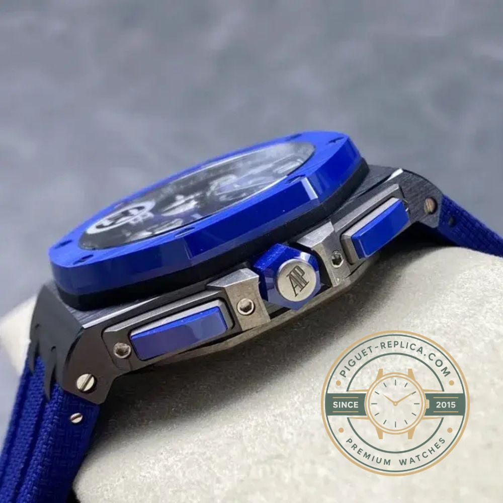 Audemars Piguet 26400SO replica watch wrist shot with luxury Offshore design