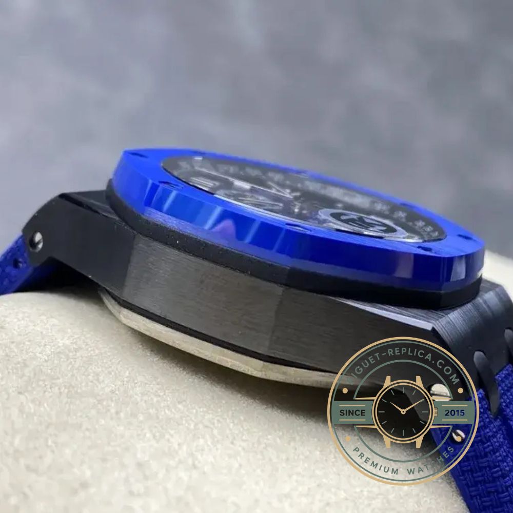 Best AP replica Royal Oak Offshore blue chronograph watch with super clone movement