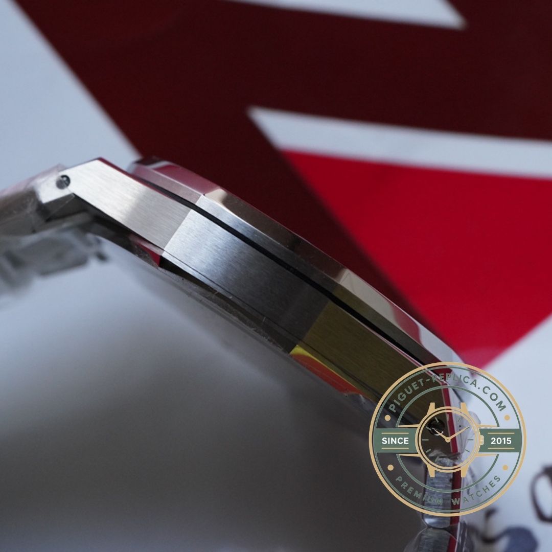 Audemars Piguet Royal Oak super clone watch showing detailed dial texture and premium finishing