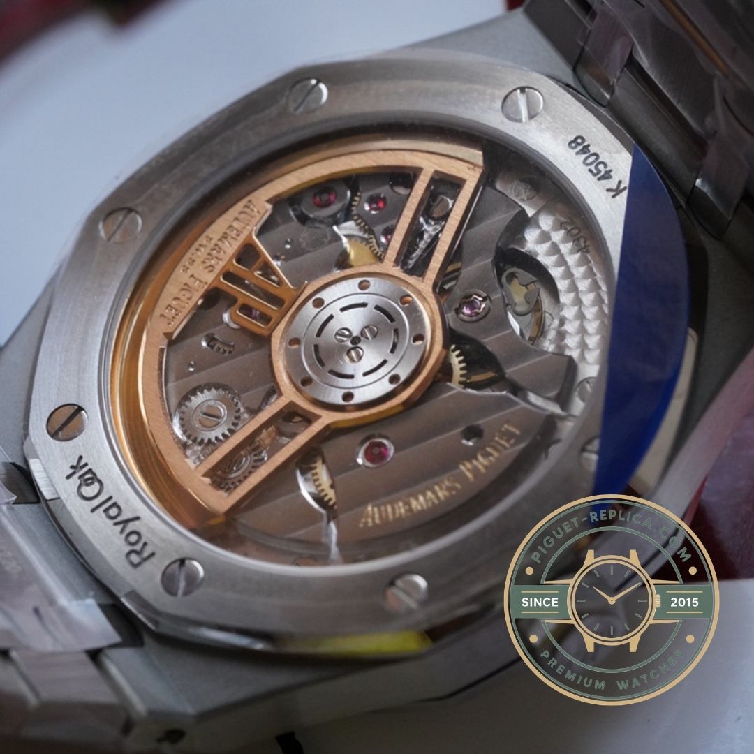 Audemars Piguet Royal Oak 15500 grey dial replica AP watch with steel bracelet and luxury design