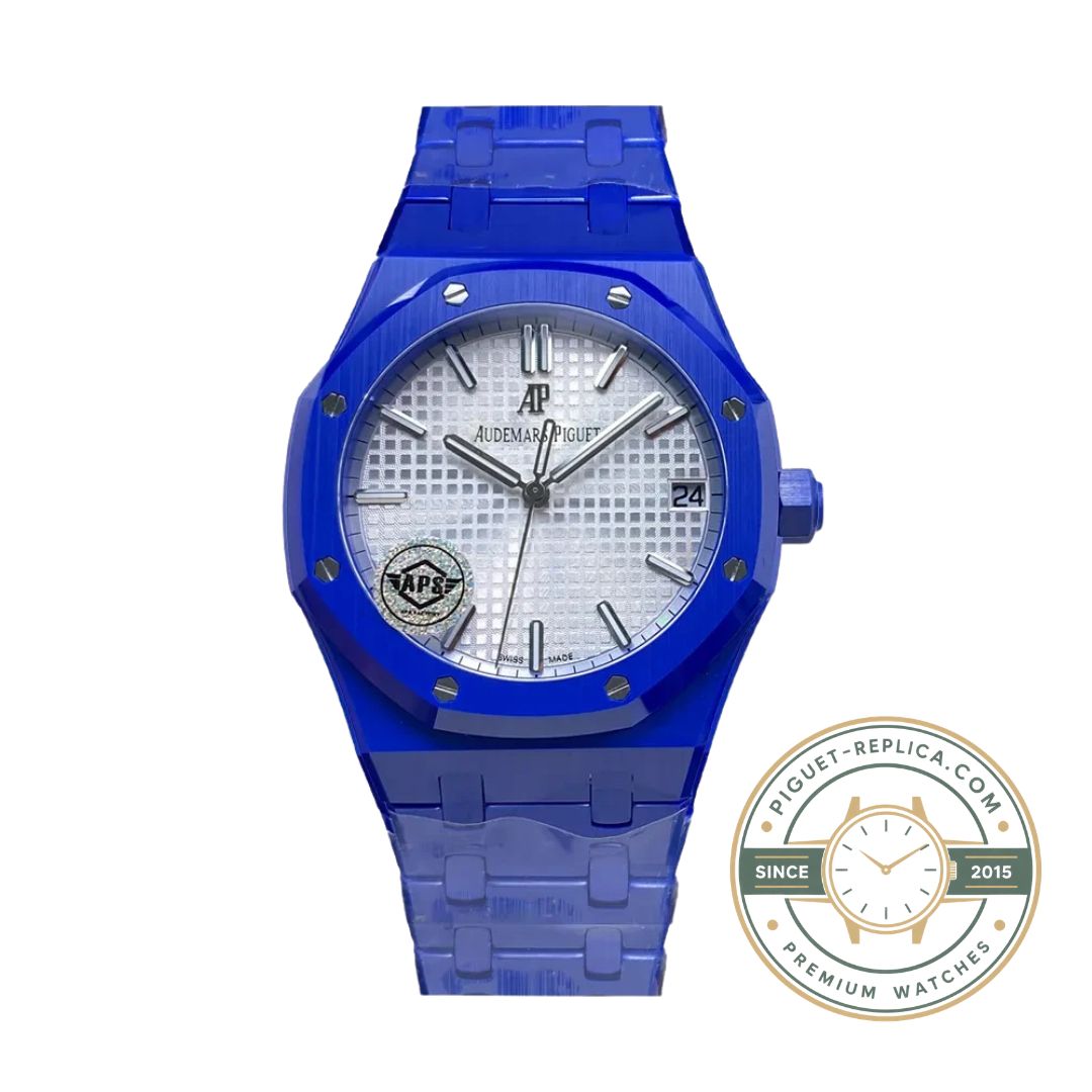 Audemars Piguet Royal Oak replica 15500 with ceramic case and white dial