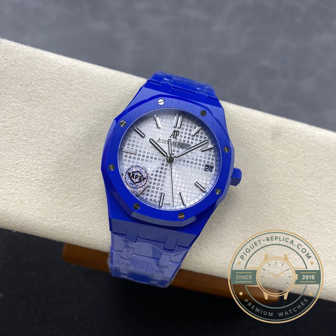 Audemars Piguet replica Royal Oak 15500 white dial ceramic watch
